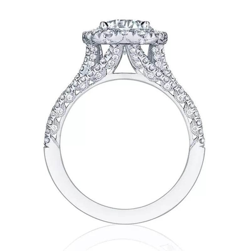 Huitan Trendy Cubic Zirconia Luxury Engagement Rings