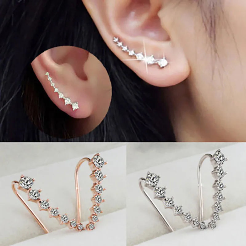 Long Dipper Ear Hook Clip on Earrings for Women