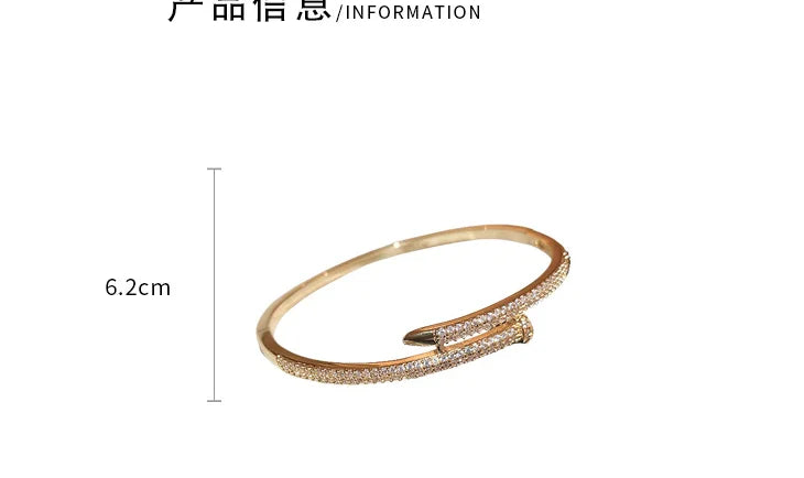 Bangle Luxury Elegant Fashion Simple Shiny Bracelet