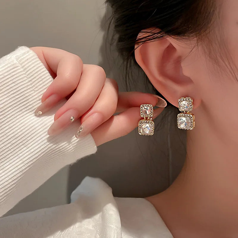 Women Bling Cubic Zirconia Elegant Earring